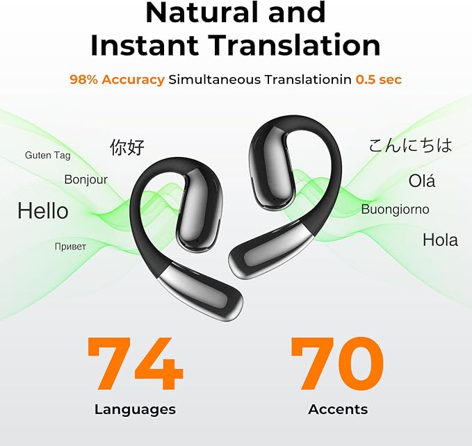 AI Translation Earbuds Real Time 144 Language - Image 2