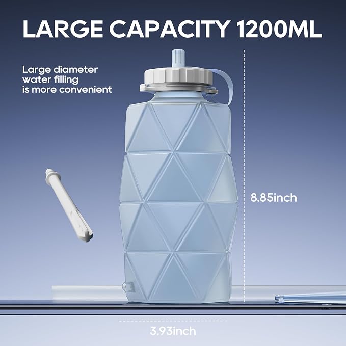 Collapsible Silicone Enema Bag Bottle Kit - Image 5