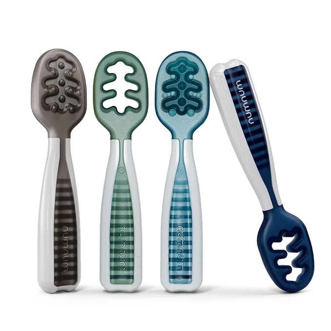 NumNum Baby Spoons Set, Baby Essentials Pre-Spoon GOOtensils by NumNum