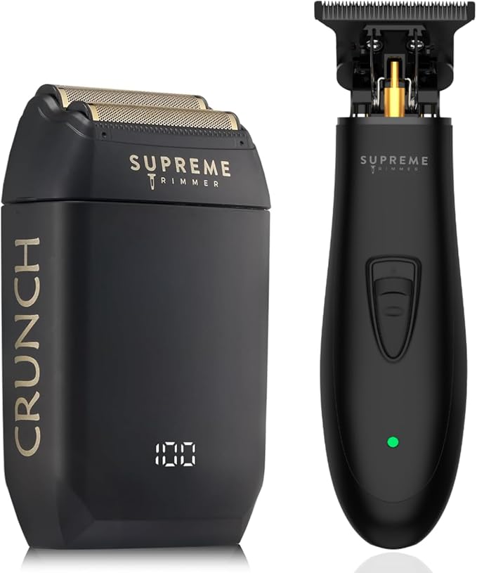 Supreme Trimmer 2-in-1 T-Shaper Trimmer & Crunch Foil Shaver | STF602 Electric by SupremeTrimmer