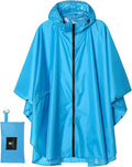 SaphiRose Unisex Rain Poncho Raincoat Hooded by SaphiRose