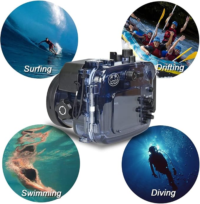Sea frogs 195FT/60M Underwater Waterproof Camera Diving housing case - Image 9