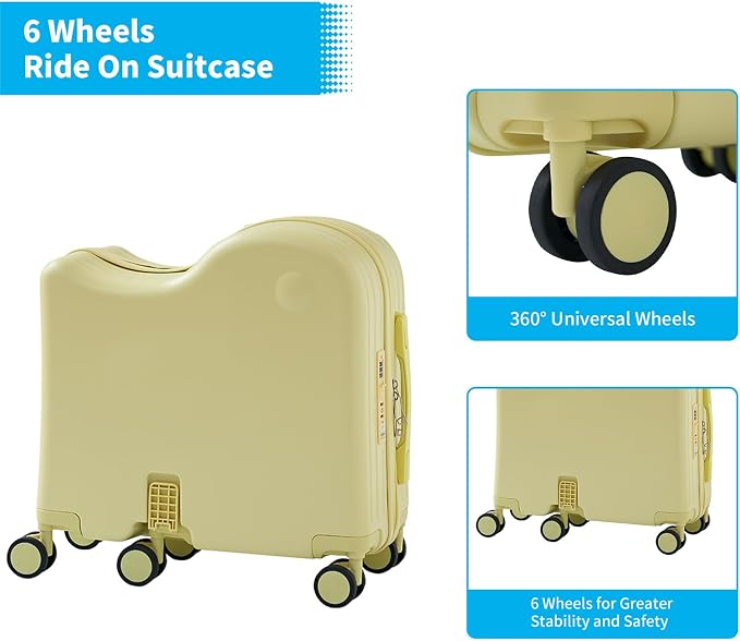 TABU Ride-on Luggage with Handbag - Image 6