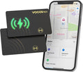 VOCOlinc Air Card Tag Rechargeable Wallet Tracker 1.6mm 2 Pack Black, Item by VOCOlinc