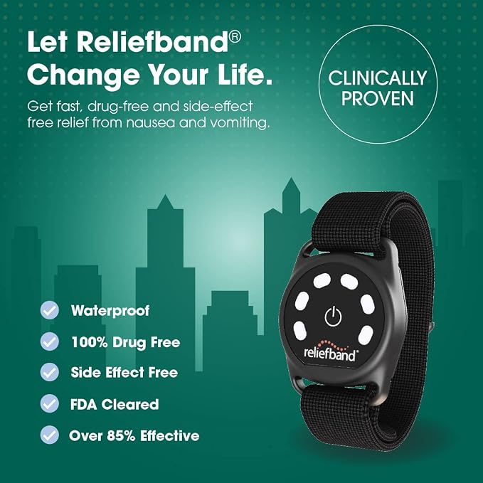Reliefband Sport Anti-Nausea Wristband | Waterproof, FDA Cleared, Nausea & - Image 2