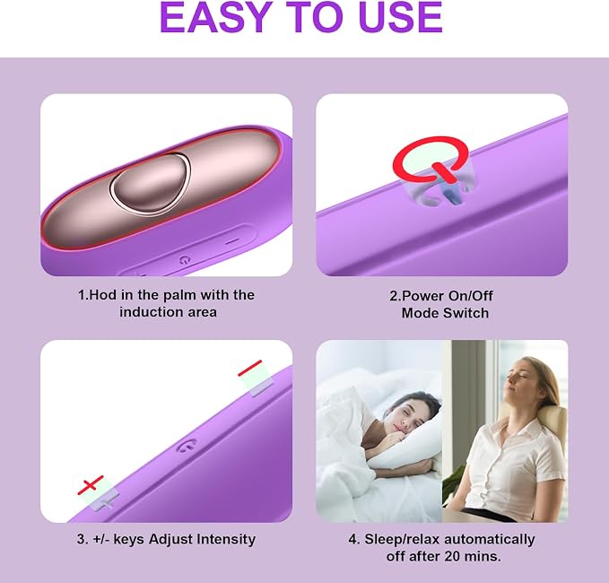 Sleep Aid Device, Micro-Current Sleep Instrument Anxiety Device, Portable - Image 2