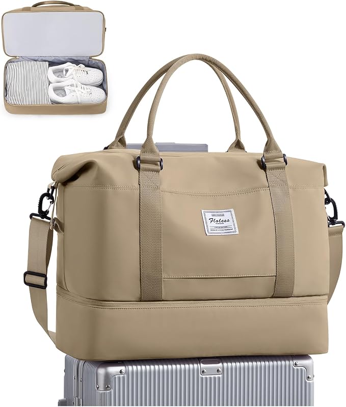 Travel Duffel Bag, Sports Tote Gym Bag, Shoulder Weekender Overnight Bag by WONHOX