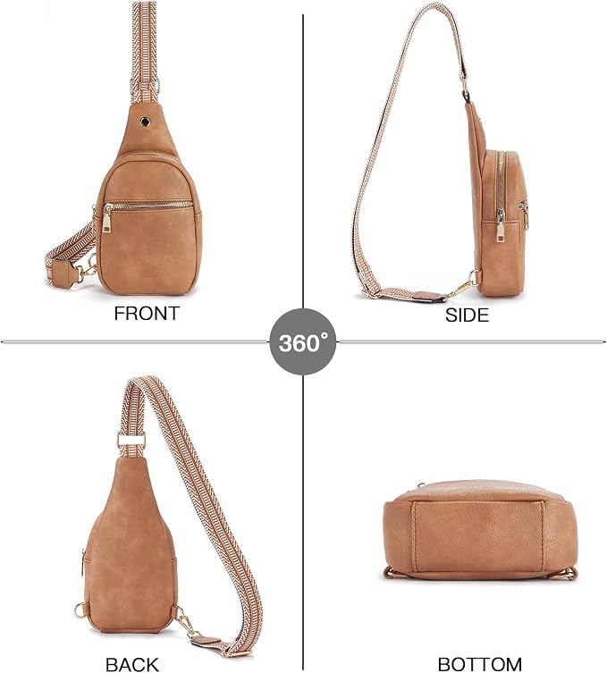 Telena Small Sling Bag for Women Leather Crossbody Fanny Packs Chest Bag for - Image 7