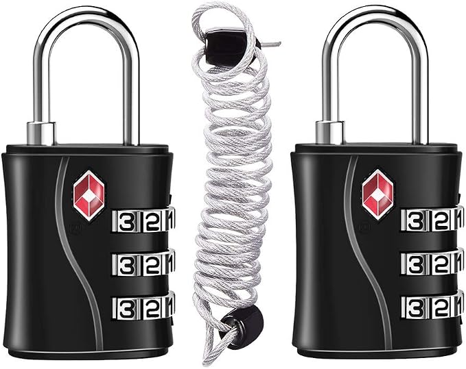 ZHEGE TSA Locks for Luggage, 3 Digit Luggage Lock by ZHEGE
