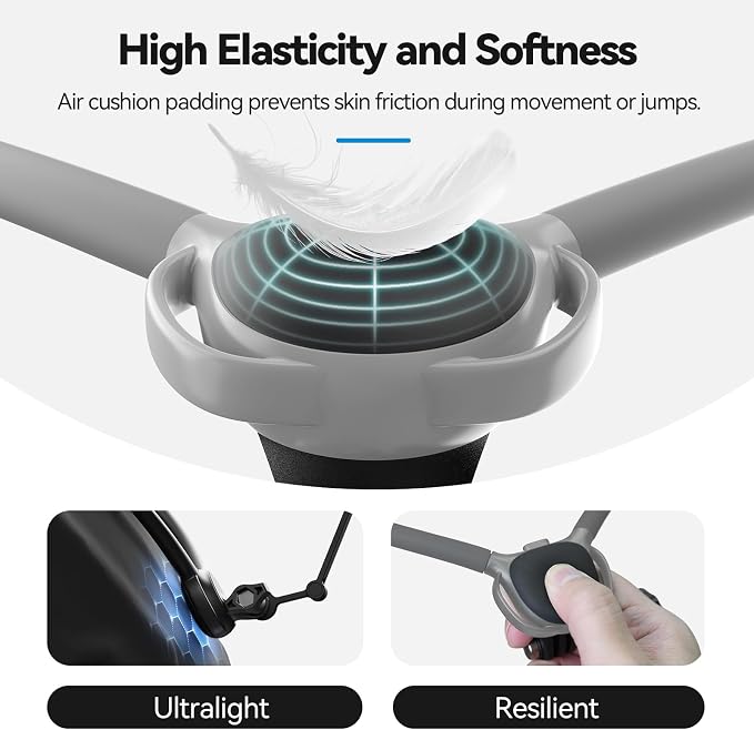 TELESIN Neck Mount SE 2.0 with Air Cushion, Adjustable Chest Strap and Neck - Image 6