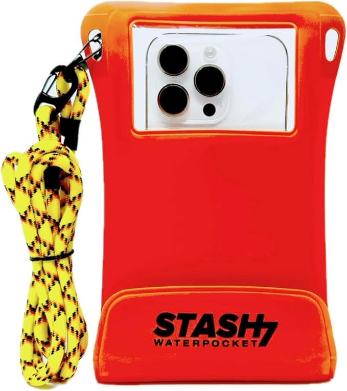 Waterproof Phone Pouch w/Long Lanyard | IPX8 Adventure Grade Cellphone Dry Bag by Stash7