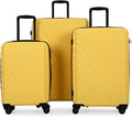 Campfun 3 Piece Luggage Sets, Hardshell ABS Luggage by Campfun