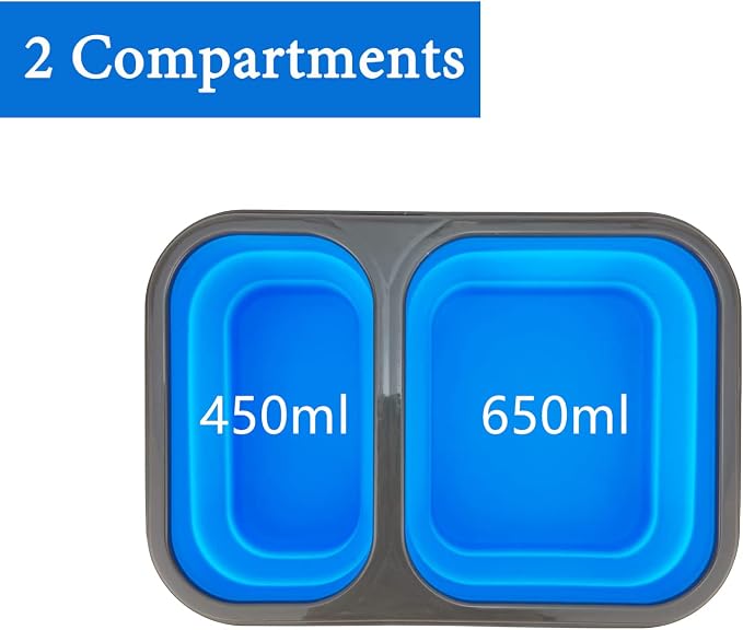 2 Compartments Collapsible Airtight Bento Box - Image 7