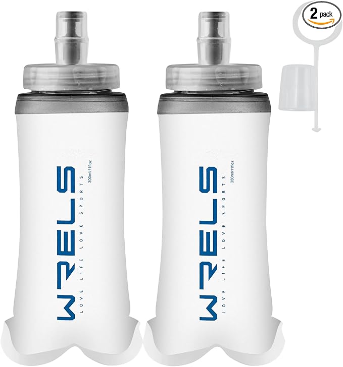 Soft Flasks Soft Running Water Flask Collapsible Soft Water Bottles Small by WRELS