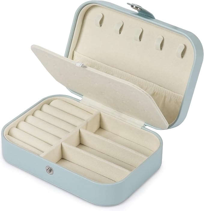 Travel Jewelry Box, PU leather Small Jewelry Organizer - Image 7