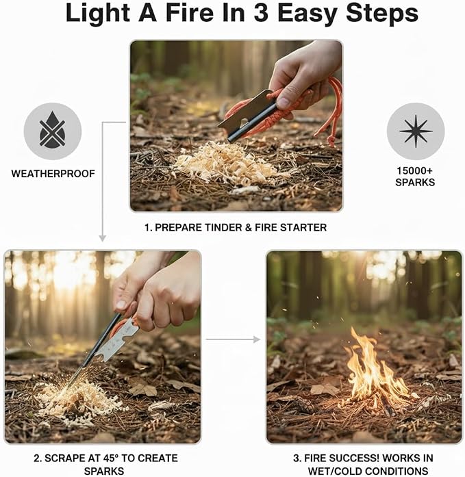 Professional 3-in-1 Survival Kit: Emergency Blanket, 120dB Whistle & - Image 6