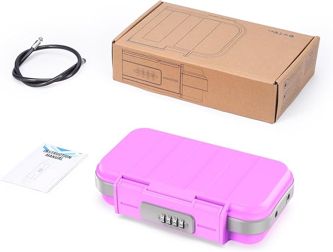 LOFICOPER Portable Safe Box, Travel Safe Lock Box, Waterproof Beach Lock Box - Image 8