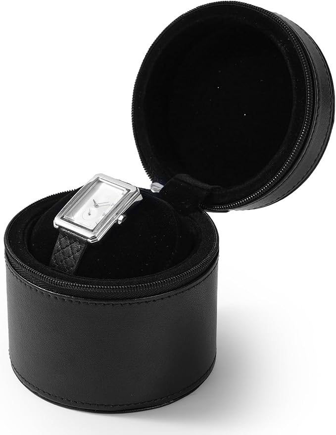 Oirlv Luxury Leather Watch Travel Case Single Watch Case - Image 9