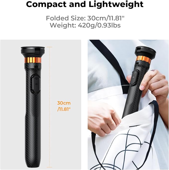 K&F Concept 63'' Magnetic Selfie Stick Tripod - Image 7