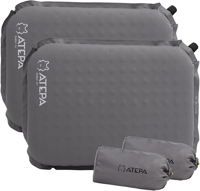 ATEPA Inflatable Stadium Seat Cushion, Self-Inflating Memory Foam Stadium Seats by ATEPA