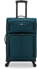 U.S. TRAVELER Anzio Softside Expandable Spinner Luggage, Checked-Medium 26-Inch by USTraveler