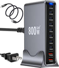 800W USB C Fast Charger Block, 10 Port USB Charging Station, GaN Ⅲ Pro Double by Unknown