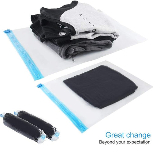 10Pack Travel Space Saver Bags, Reusable KFYM Vacuum Travel Storage Bag - Image 2