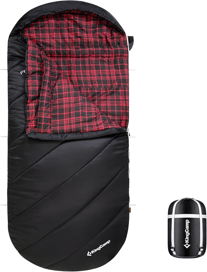 KingCamp Sleeping Bag for Adults, Cold Weather & Warm Extra Wide Big & Tall XL by KingCamp