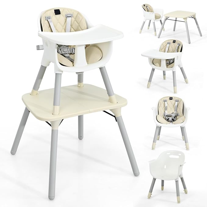 HONEY JOY 5-in-1 High Chair, Convertible Highchair by HONEYJOY