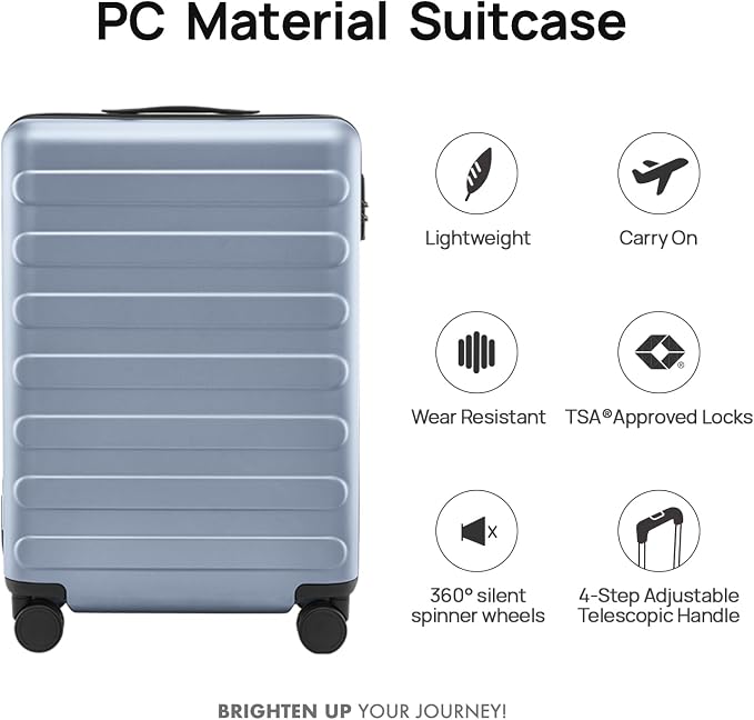 Carry on Luggage 22 X 14 X 9 Airline Approved, 20 Inch Luggage - Image 2
