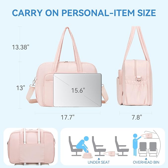 CLUCI Gym Bag for Women, Travel Duffle Bag Carry on Weekender Bags Puffer Tote - Image 6