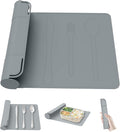 Utensil Box, Tableware Silicone Portable Box Silverware mat, Suitable by OMATAT