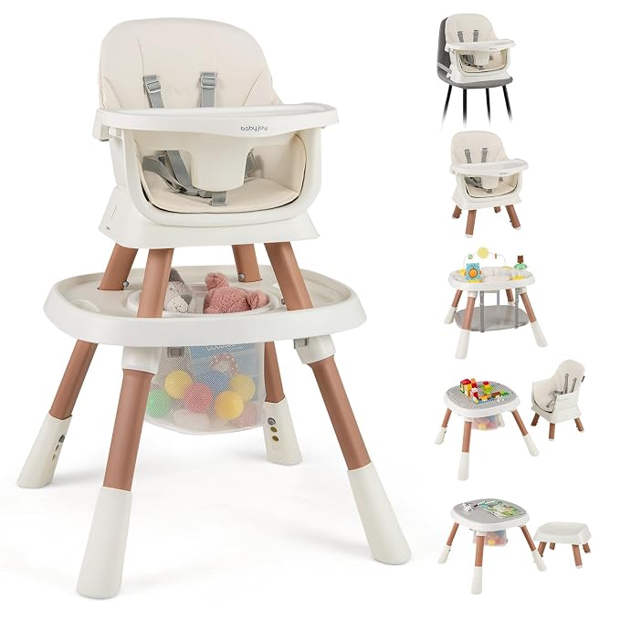 BABY JOY 16 in 1 High Chair, Convertible Baby Highchair by BABYJOY
