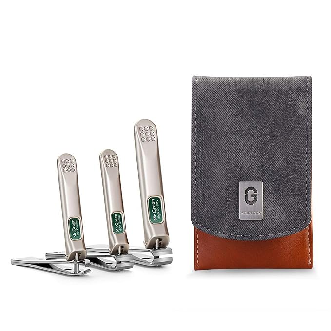 MR.GREEN 3 pcs Nail Clippers Set Stainless Steel Nail Clippers & Slant EDG - Image 2