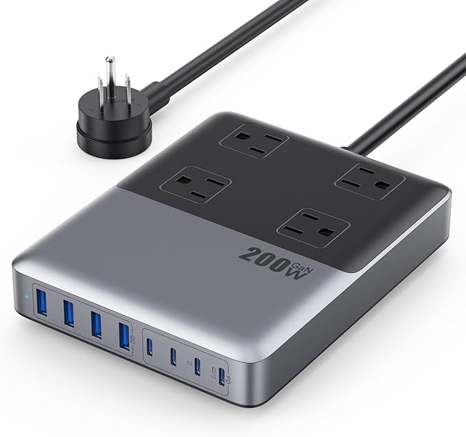 12-in-1 Charging Station USB-C Power Strip by Kioson