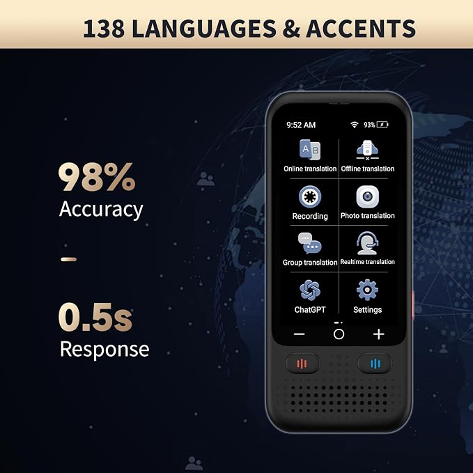 Language Translator Device No WiFi Needed, Upgraded Ai ChatGpt Translator - Image 2