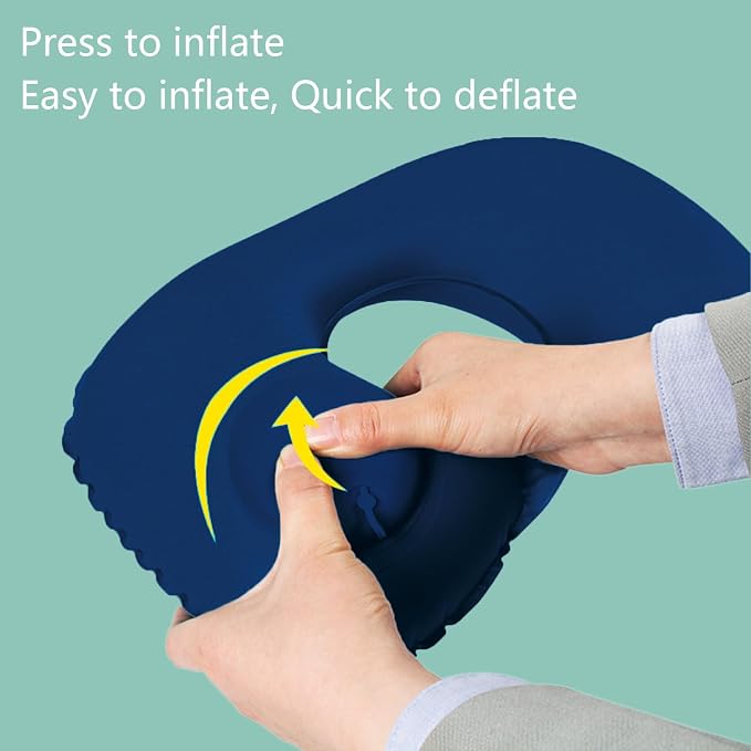Inflatable Travel Pillow for Sleeping Airplane - Image 4