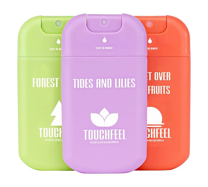 Power Mist Hand Sanitizer Spray, Scented Hydrating Hand Sanitizers Travel Size by TOUCHFEEL
