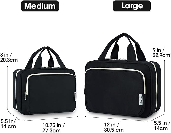 Travel Toiletry Bag for Women Large Hanging Makeup Bag Organizer Toiletries Bag - Image 2