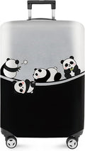 ANNA QUEEN Panda Family Luggage Cover, Cute Panda Design Suitcase Protector by ANNAQUEEN