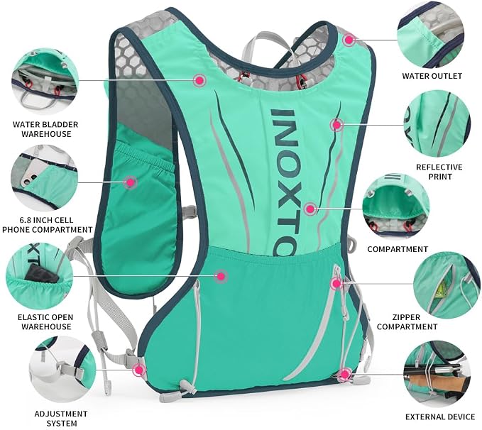 Running Hydration Vest for Men Women Water Backpack for Running 3L Running - Image 3