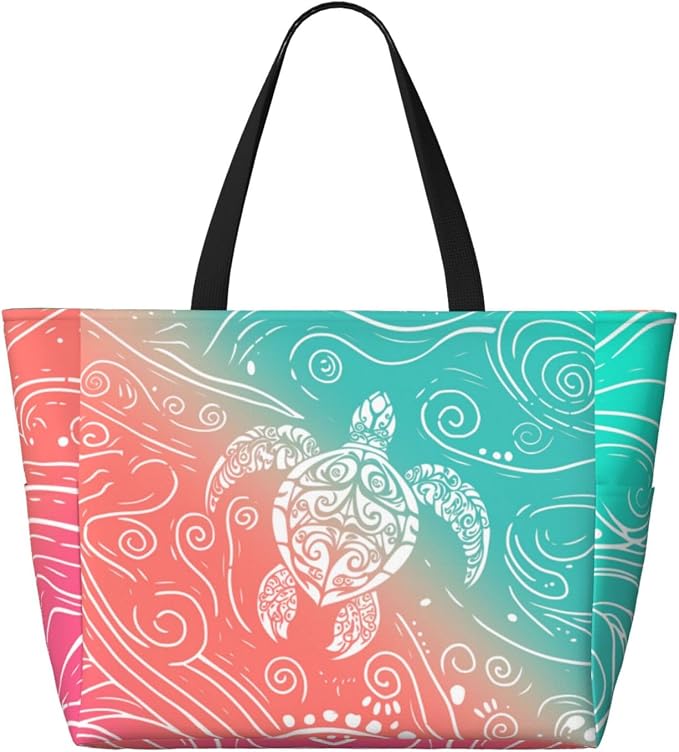 Beach Bag for Women Beach Tote Bag Waterproof Sandproof Large Bags - Image 2