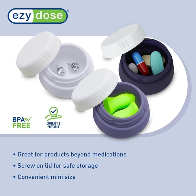 EZY DOSE Silicone Jar, Washable and Reusable, Versatile and Durable Container - Image 3