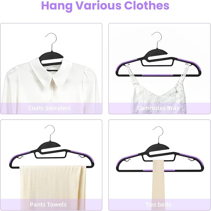 BAGAIL Plastic Hangers 50 Pack - Image 5