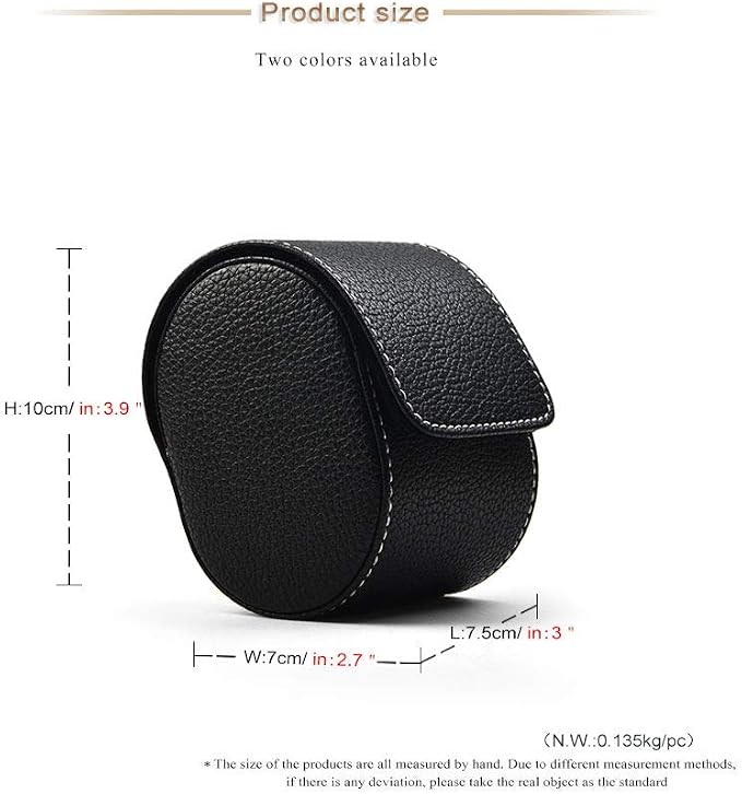 Oirlv Luxury Leather Watch Storage Box Travel Single Watch Case Jewelry Gift Box - Image 3