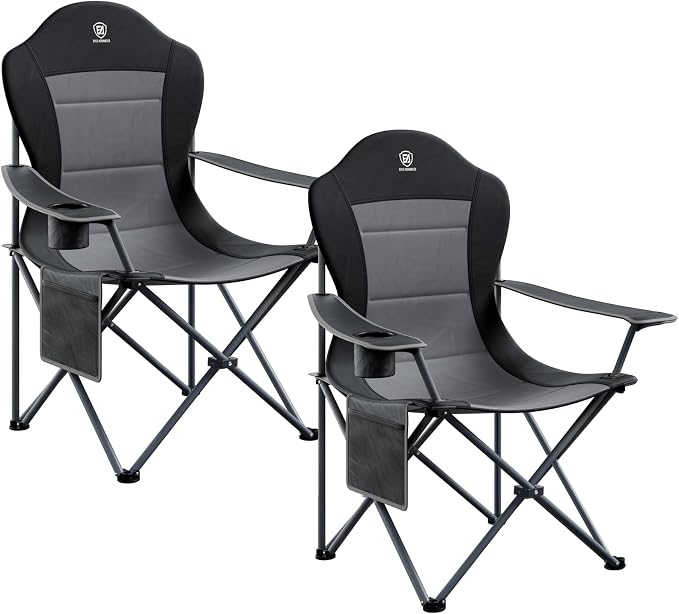 EVER ADVANCED Camping Chairs, Lawn Chairs Outdoor Sports Chairs, Folding Chair by EVERADVANCED