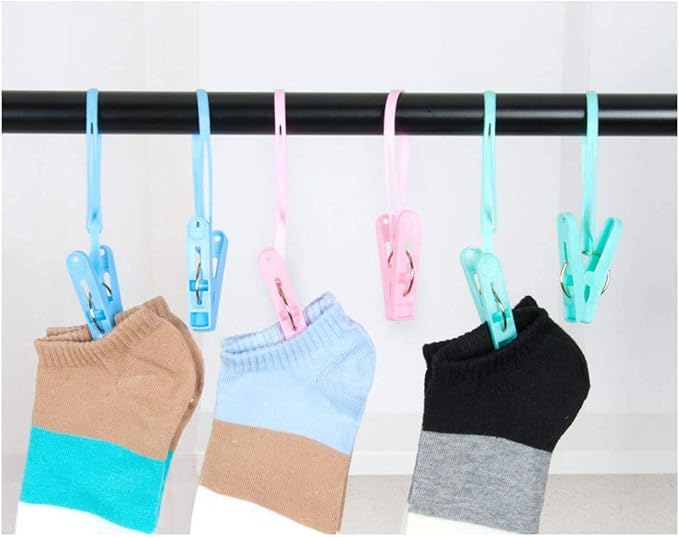 20 Pcs Travel Hangers with 12 Pcs Clips Cruise Ship Essentials Portable Folding - Image 5