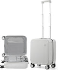 mixi Underseat Carry on Luggage 16 Inch Hardshell PC Suitcase by MIXI