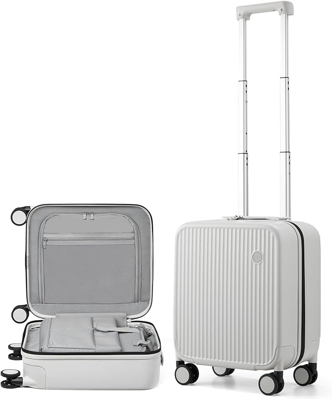 mixi Underseat Carry on Luggage 16 Inch Hardshell PC Suitcase by MIXI