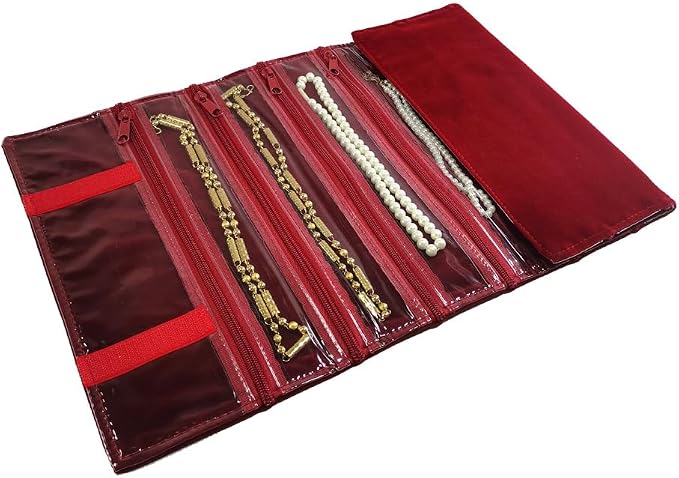 Travel Jewelry Roll Bag Portable Organizer Pouch - Image 7